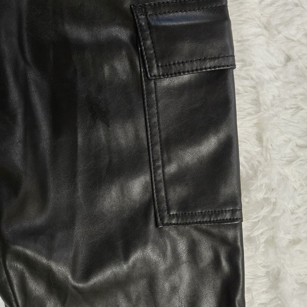 GAP CARGO Leather pants Girls L 10/11 - Picture 6 of 8